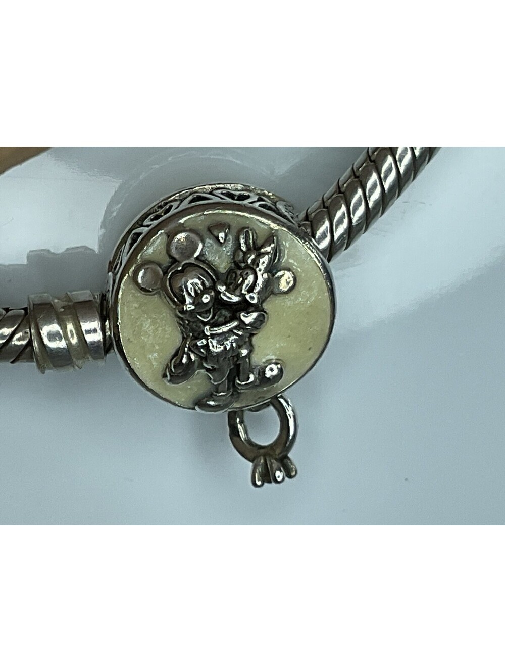Pandora Mickey And Minnie I Will Always Love You Enamel Charm Limited Edition